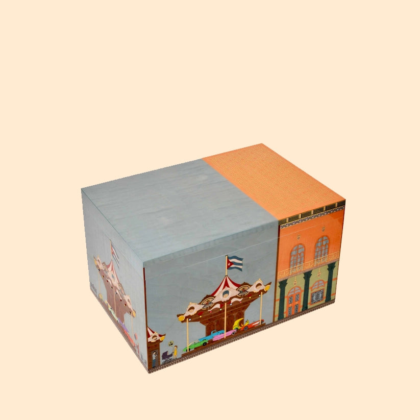 ELIE BLEU CAROUSEL HUMIDOR