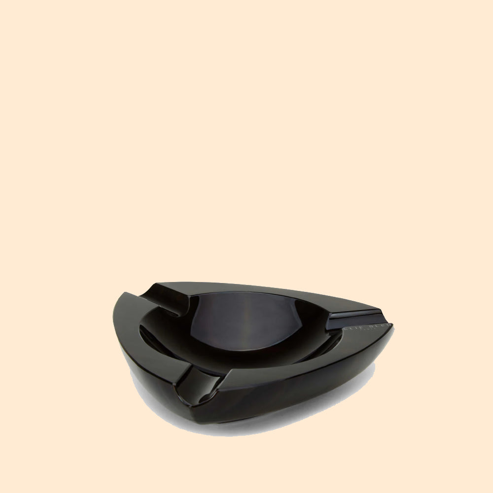 ELIE BLEU OBSEDIAN ASHTRAY 3 CIGARS