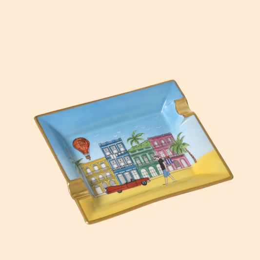 ELIE BLEU THE CIGAR SMOKER ASHTRAY 79&84/88