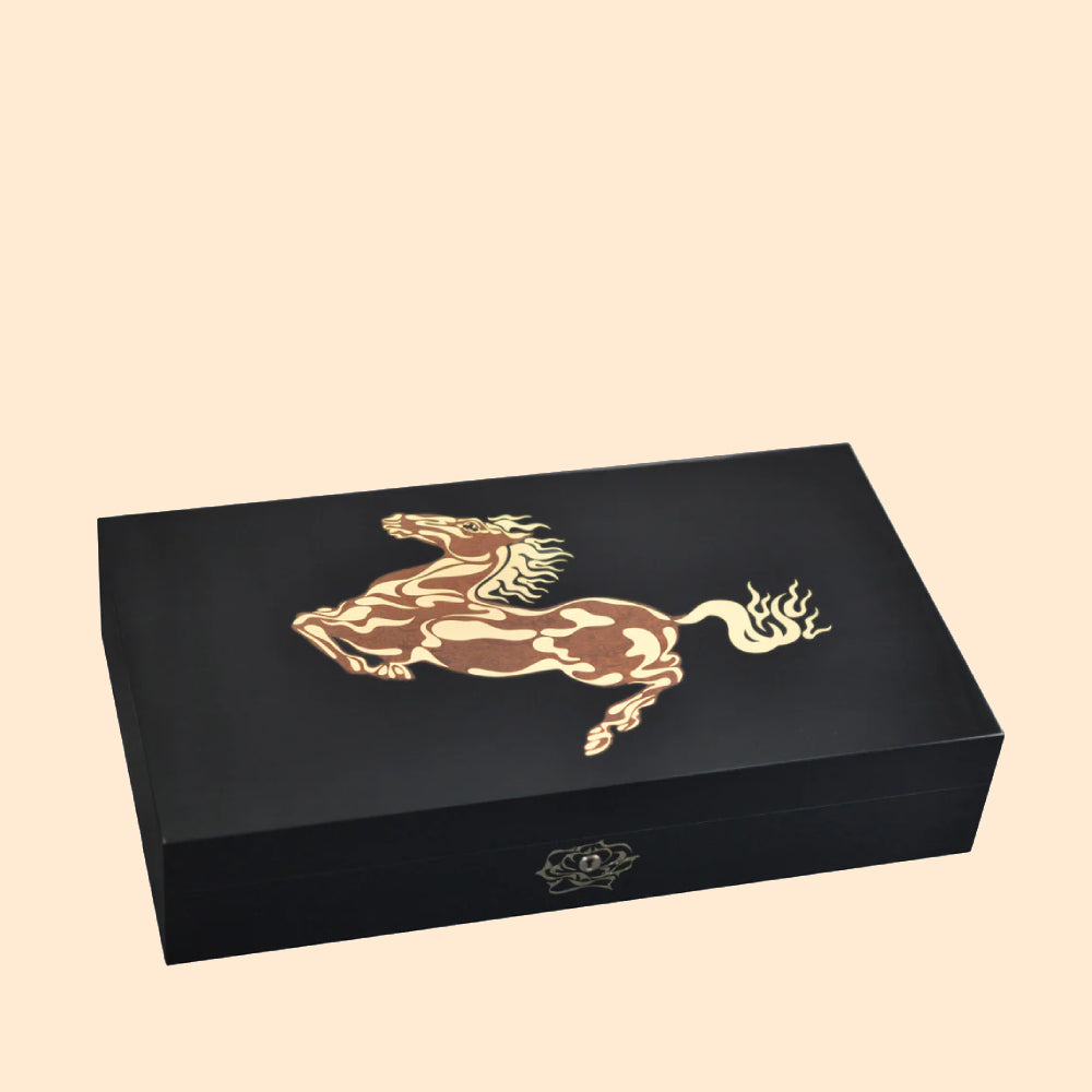 ELIE BLEU HORSE HUMIDOR 18/888