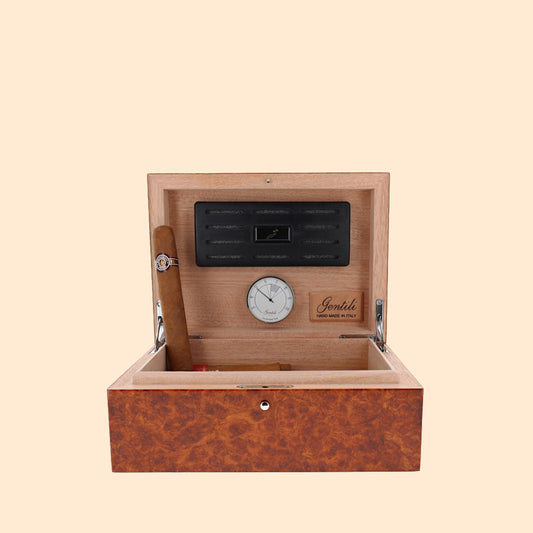 GENTILI PESARO LIGHT AMBOINA MEDIUM HUMIDOR