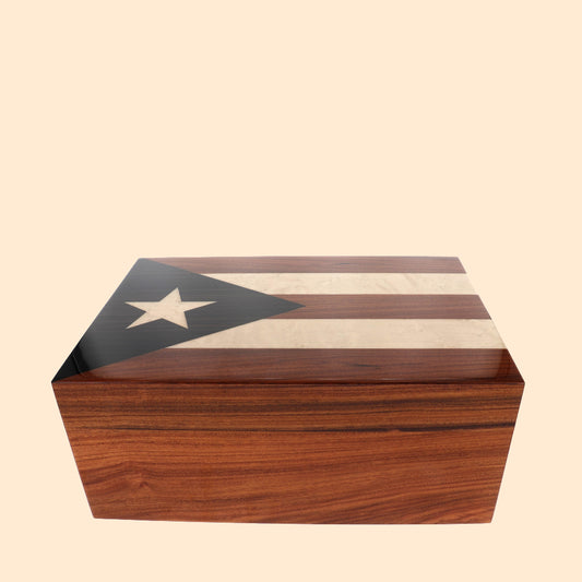 GENTILI PESARO INTARSIO BANDIERA CUBANA HUMIDOR